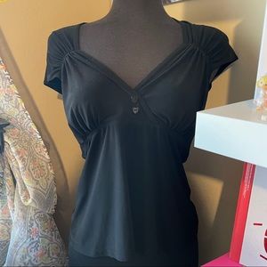 Black (Pinup Couture) Blouse